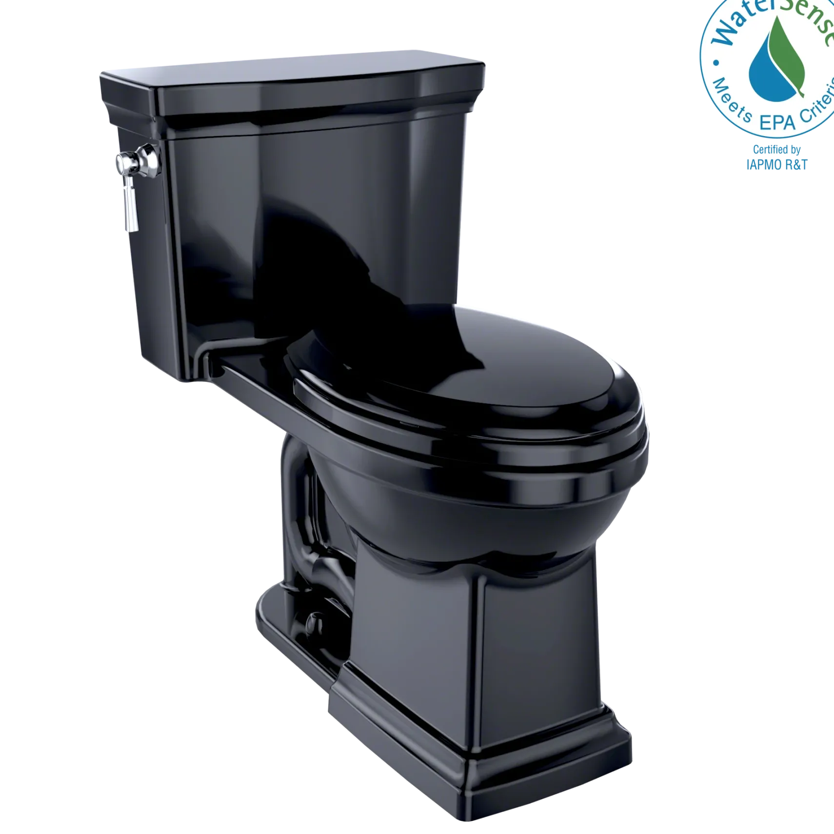 TOTO Promenade II 1G One-Piece Elongated 1.0 GPF Universal Height Toilet, Ebony, Vitreous China, MS814224CUF#51