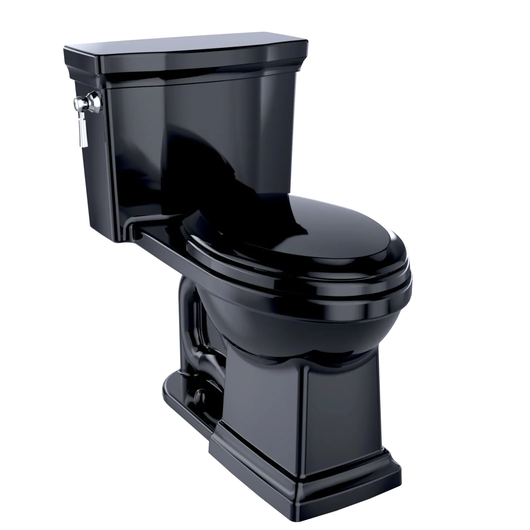 TOTO Promenade II 1G One-Piece Elongated 1.0 GPF Universal Height Toilet, Ebony, Vitreous China, MS814224CUF#51