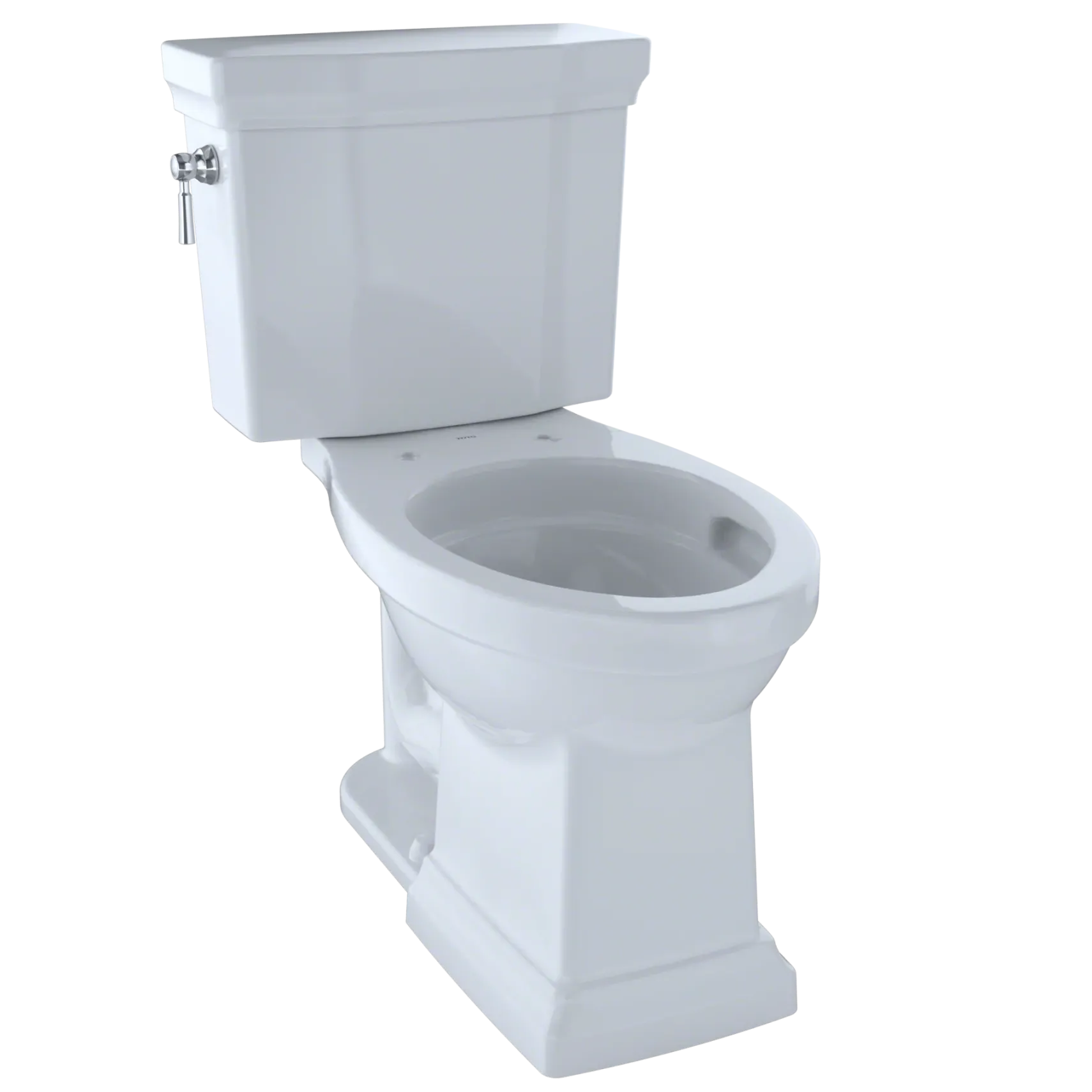 TOTO Promenade II 1G Two-Piece Elongated 1.0 GPF Universal Height Toilet with CEFIONTECT, Cotton White, Vitreous China, CST404CUFG#01