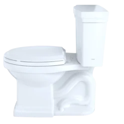 TOTO Promenade II 1G Two-Piece Elongated 1.0 GPF Universal Height Toilet with CEFIONTECT, Cotton White, Vitreous China, CST404CUFG#01