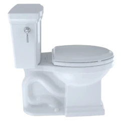 TOTO Promenade II 1G Two-Piece Elongated 1.0 GPF Universal Height Toilet with CEFIONTECT, Cotton White, Vitreous China, CST404CUFG#01