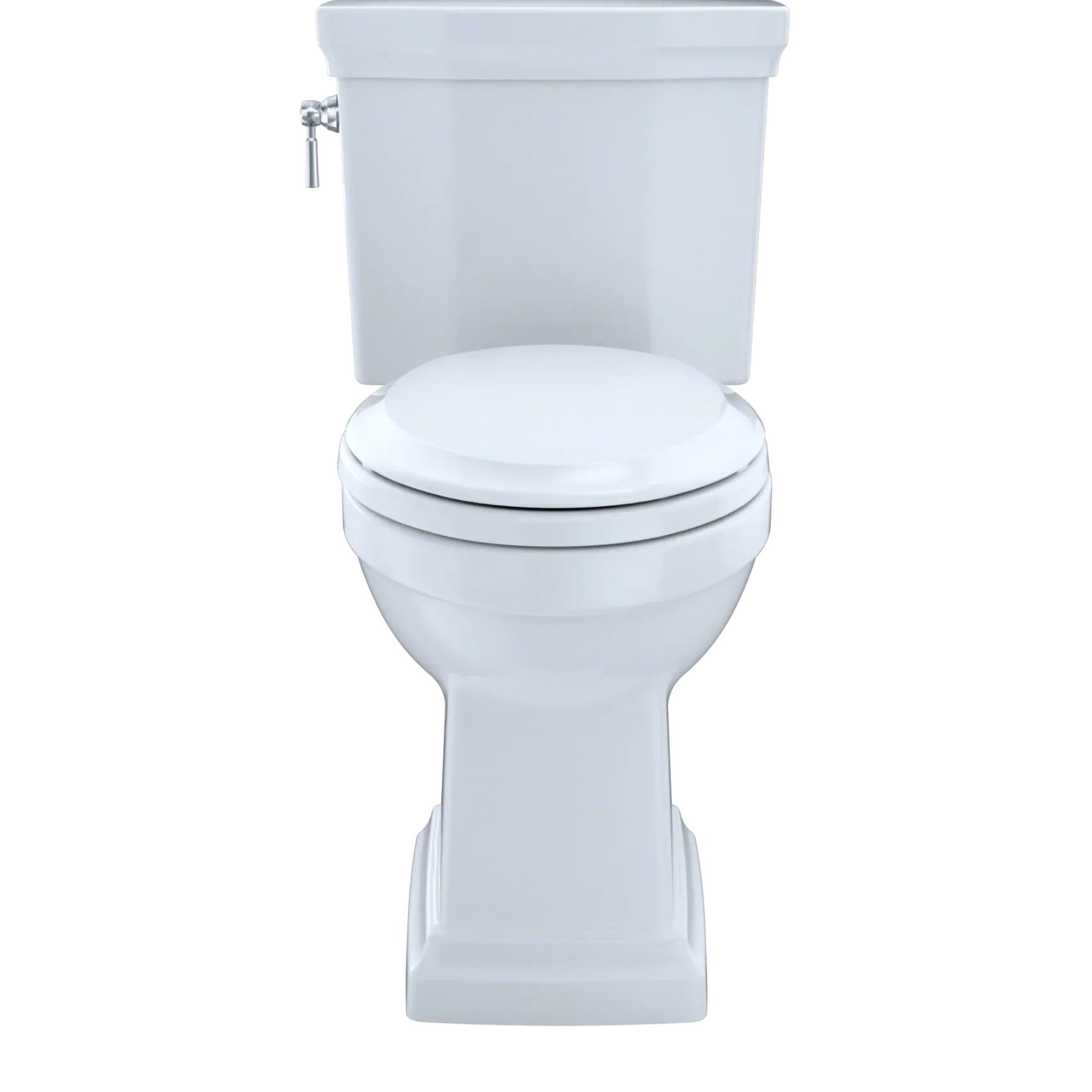 TOTO Promenade II 1G Two-Piece Elongated 1.0 GPF Universal Height Toilet with CEFIONTECT, Cotton White, Vitreous China, CST404CUFG#01