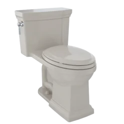 TOTO Promenade II One-Piece Elongated 1.28 GPF Universal Height Toilet with CEFIONTECT, Bone, Vitreous China, MS814224CEFG#03