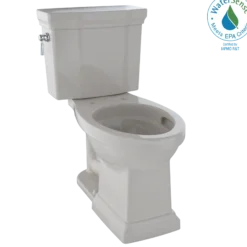 TOTO Promenade II Two-Piece Elongated 1.28 GPF Universal Height Toilet with CEFIONTECT, Sedona Beige, Vitreous China, CST404CEFG#12