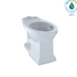 TOTO Promenade II Universal Height Toilet Bowl with CEFIONTECT, Cotton White, Vitreous China, C404CUFG#01