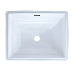 TOTO Promenade Rectangular Undermount Bathroom Sink, Cotton White, Vitreous China, LT533#01