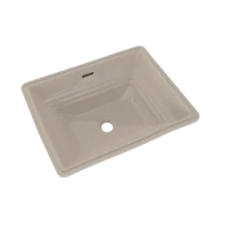 TOTO Promenade Rectangular Undermount Bathroom Sink, Bone, Vitreous China, LT533#03