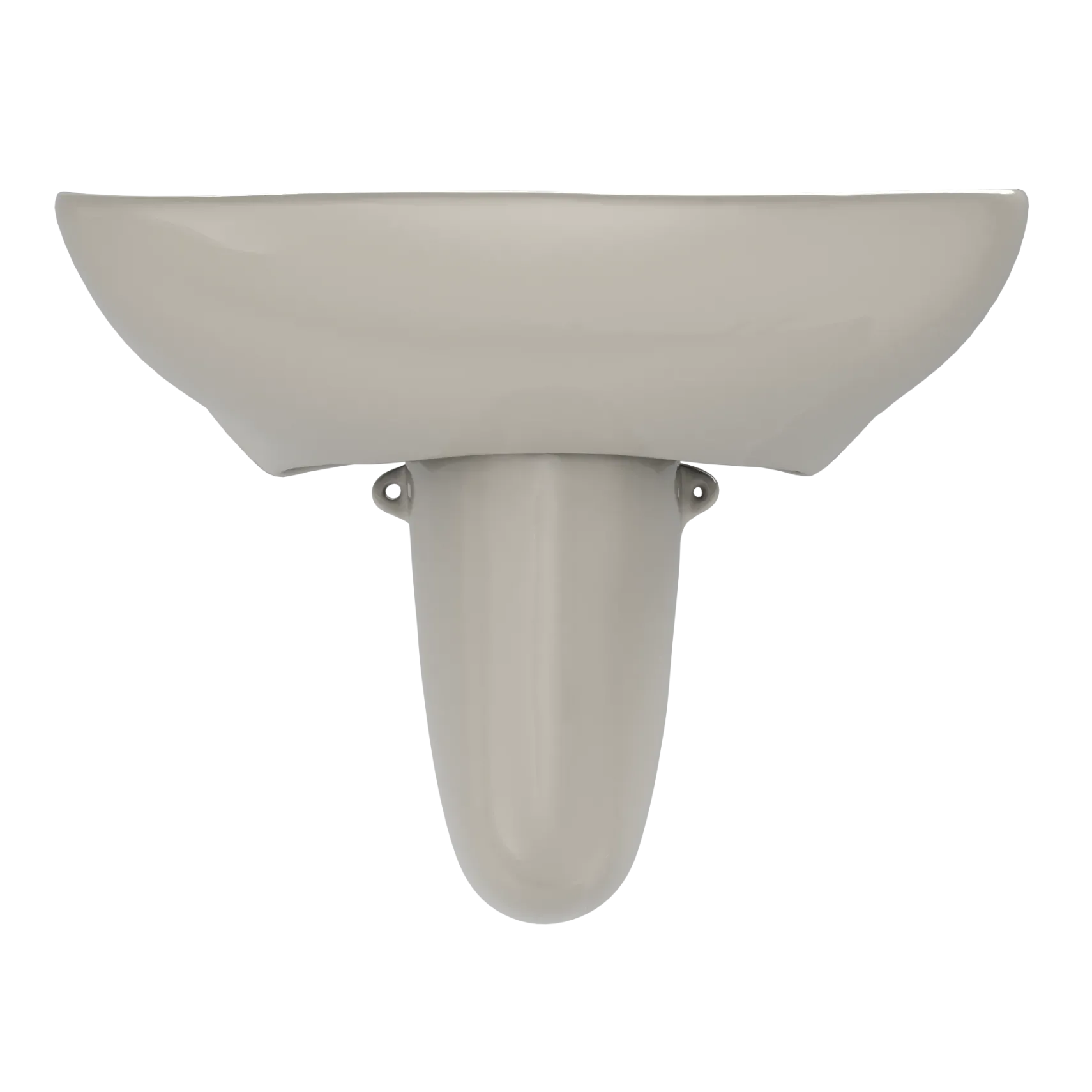 TOTO Prominence Oval Wall-Mount Bathroom Sink with CEFIONTECT and Shroud for 4 Inch Center Faucets, Bone, Vitreous China, LHT242.4G#03