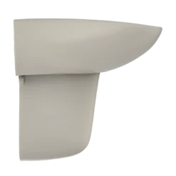 TOTO Prominence Oval Wall-Mount Bathroom Sink with CEFIONTECT and Shroud for 4 Inch Center Faucets, Bone, Vitreous China, LHT242.4G#03