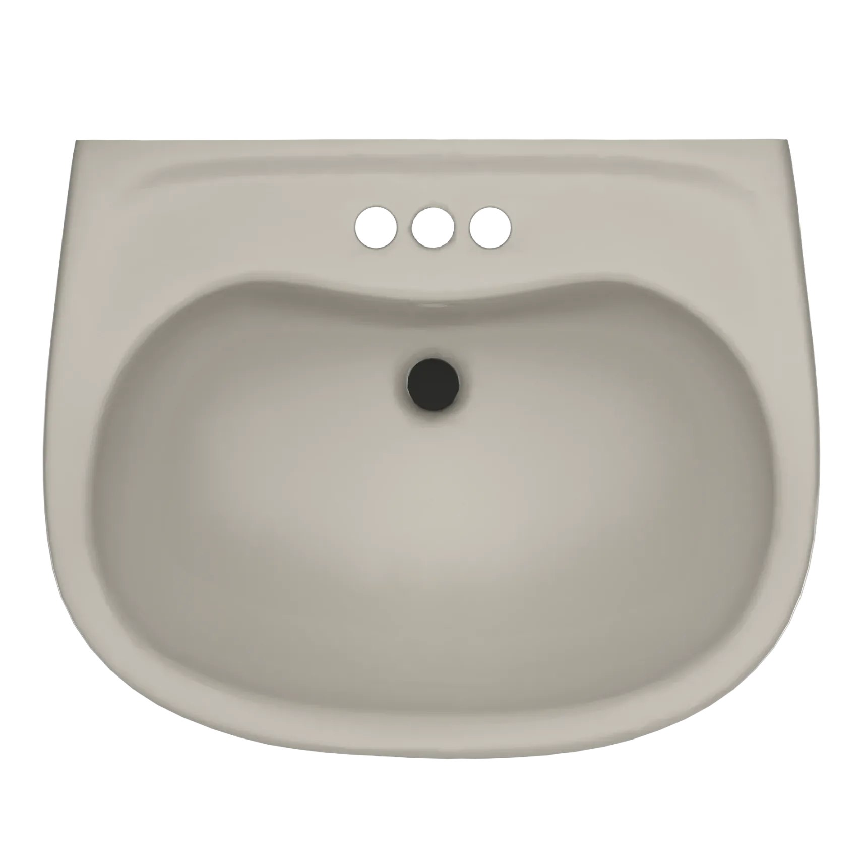 TOTO Prominence Oval Wall-Mount Bathroom Sink with CEFIONTECT and Shroud for 4 Inch Center Faucets, Bone, Vitreous China, LHT242.4G#03