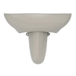 TOTO Prominence Oval Wall-Mount Bathroom Sink with CeFiONtect and Shroud for Single Hole Faucets, Bone, Vitreous China, LHT242G#03