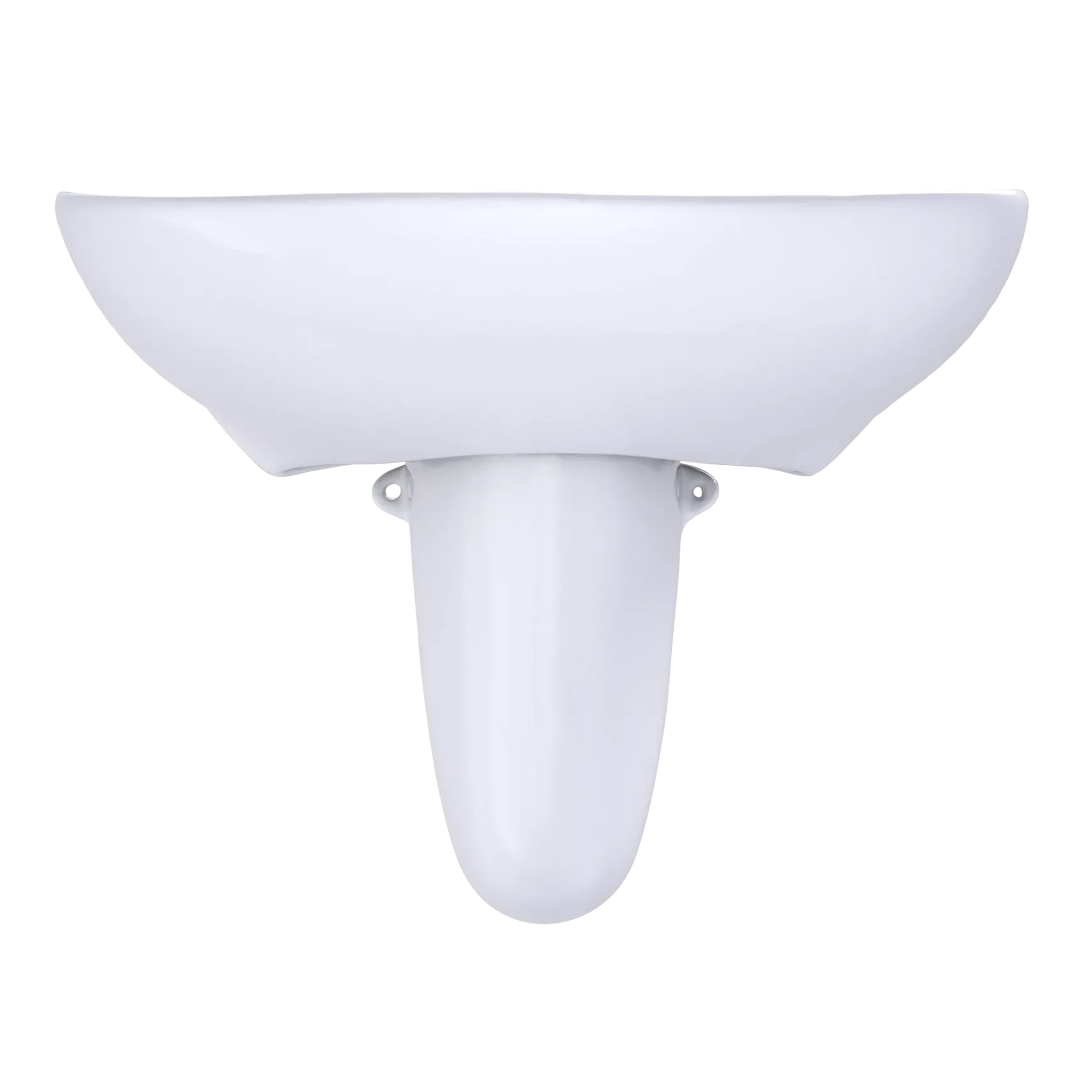 TOTO Prominence Oval Wall-Mount Bathroom Sink with CeFiONtect and Shroud for Single Hole Faucets, Cotton White, Vitreous China, LHT242G#01