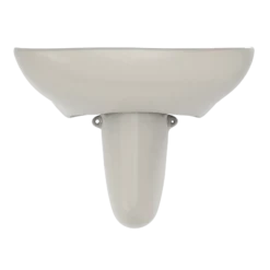 TOTO Prominence Oval Wall-Mount Bathroom Sink with CeFiONtect and Shroud for Single Hole Faucets, Sedona Beige, Vitreous China, LHT242G#12