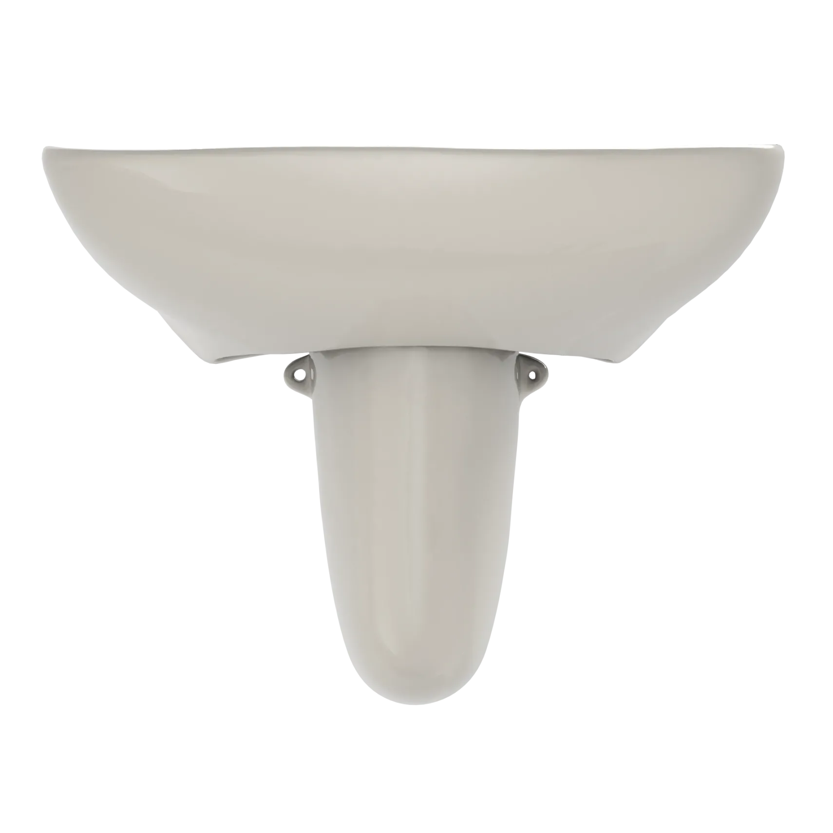 TOTO Prominence Oval Wall-Mount Bathroom Sink with CeFiONtect and Shroud for Single Hole Faucets, Sedona Beige, Vitreous China, LHT242G#12