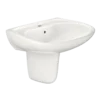 TOTO Prominence Oval Wall-Mount Bathroom Sink with CeFiONtect and Shroud for Single Hole Faucets, Colonial White, Vitreous China, LHT242G#11