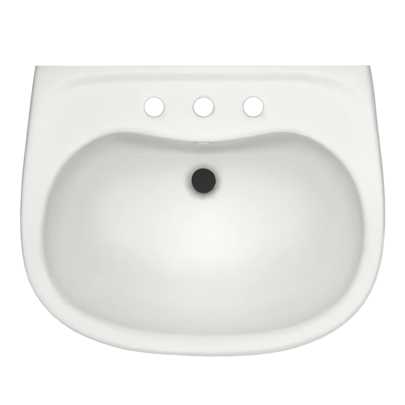 TOTO Prominence Oval Wall-Mount Bathroom Sink with CEFIONTECT and Shroud for 8 Inch Center Faucets, Colonial White, Vitreous China, LHT242.8G#11