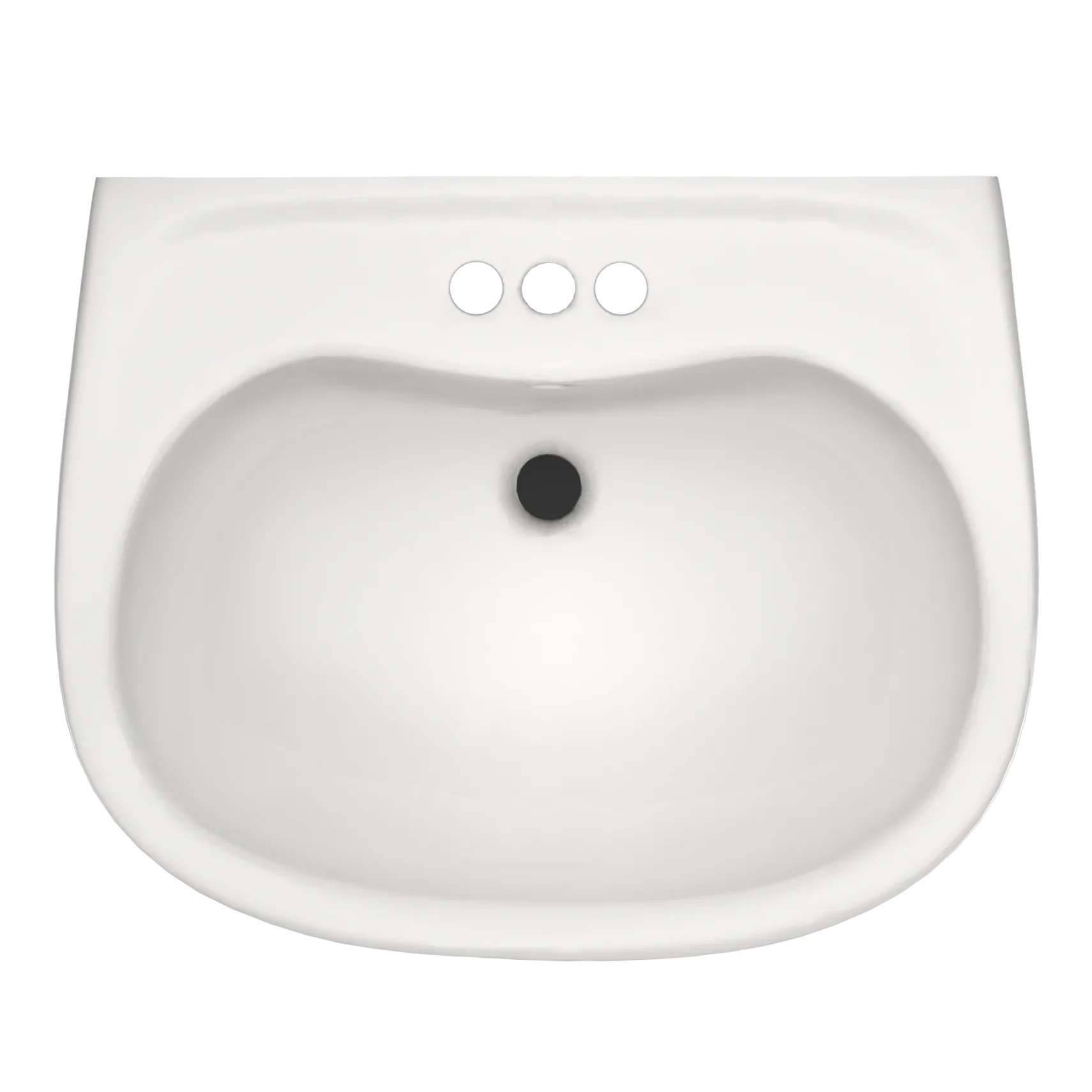 TOTO Prominence Oval Wall-Mount Bathroom Sink with CEFIONTECT and Shroud for 4 Inch Center Faucets, Colonial White, Vitreous China, LHT242.4G#11