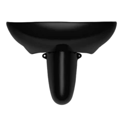 TOTO Prominence Oval Wall-Mount Bathroom Sink and Shroud for Single Hole Faucets, Ebony, Vitreous China, LHT242#51