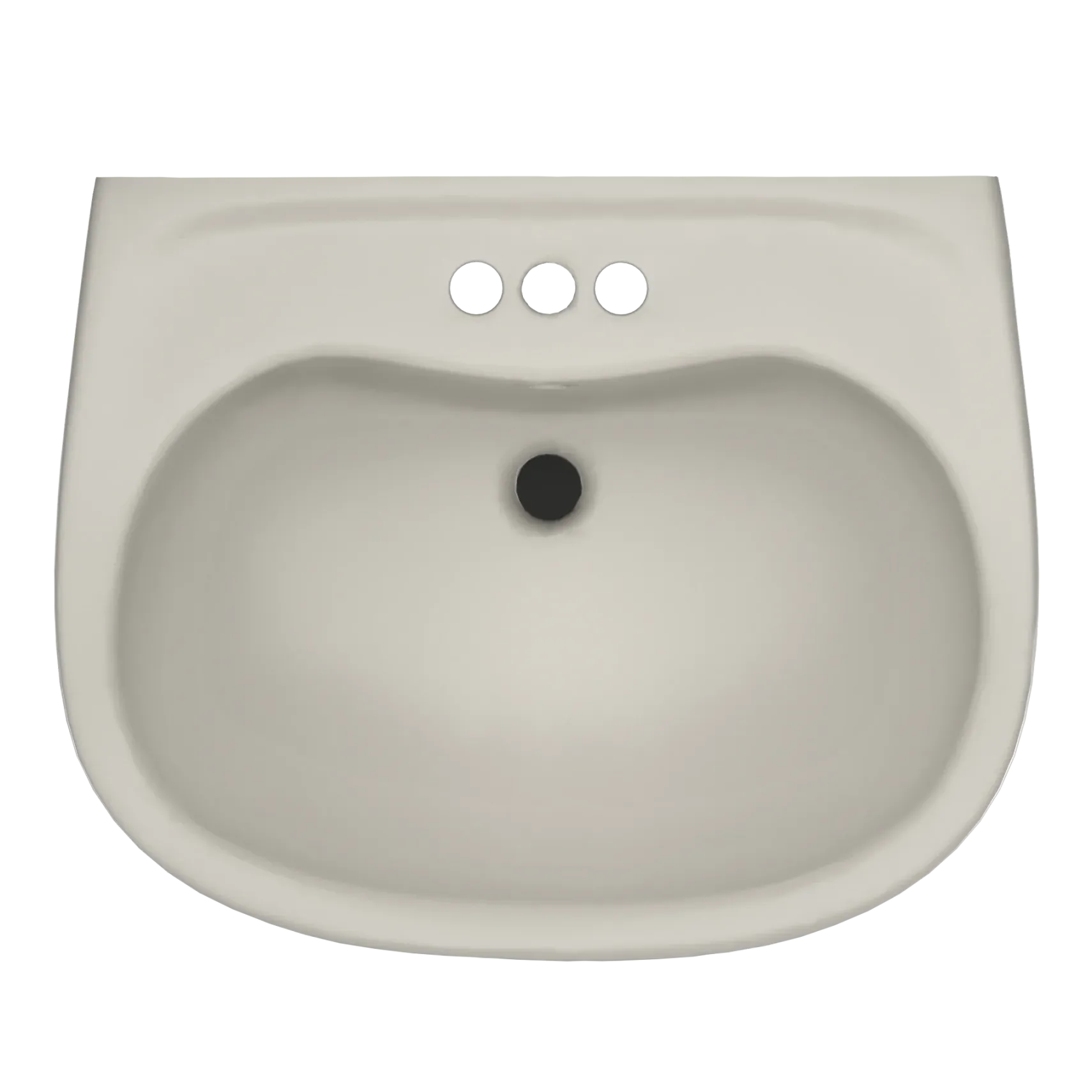 TOTO Prominence Oval Wall-Mount Bathroom Sink with CEFIONTECT and Shroud for 4 Inch Center Faucets, Sedona Beige, Vitreous China, LHT242.4G#12