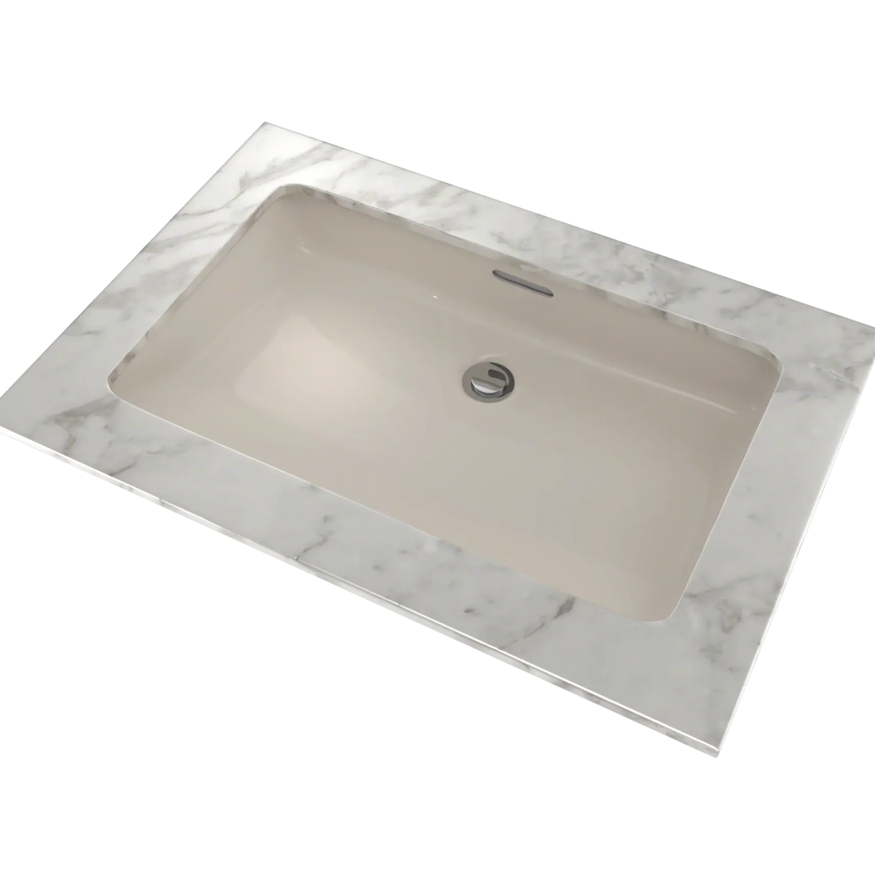 TOTO Rectangular Undermount Bathroom Sink with CEFIONTECT, Sedona Beige, Vitreous China, LT191G#12