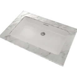 TOTO Rectangular Undermount Bathroom Sink with CEFIONTECT, Colonial White, Vitreous China, LT191G#11