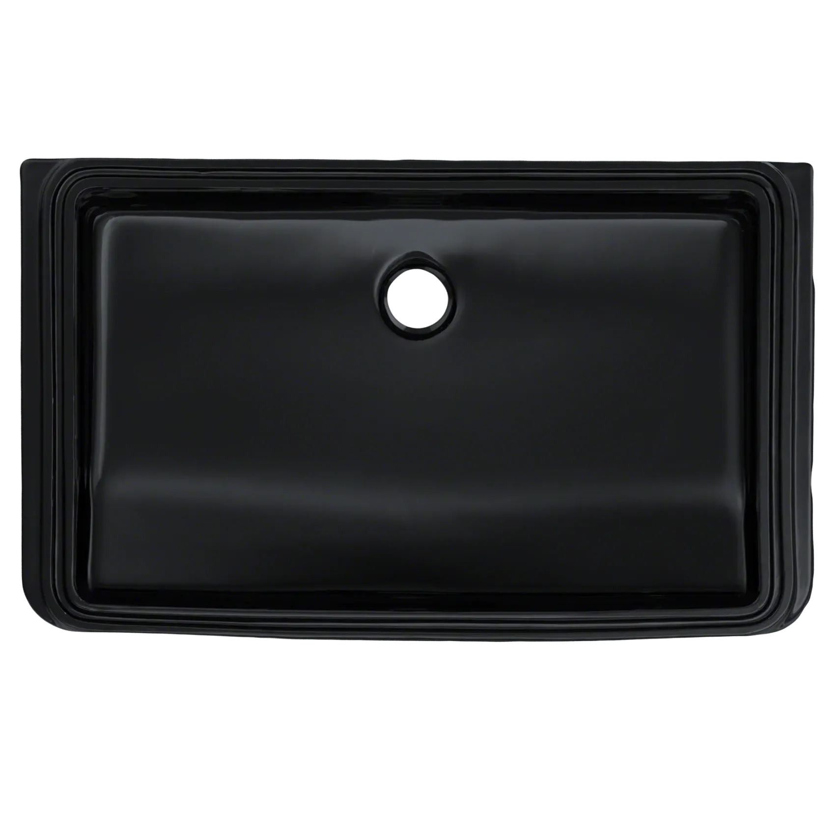 TOTO Rectangular Undermount Bathroom Sink, Ebony, Vitreous China, LT191#51