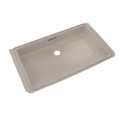 TOTO Rectangular Undermount Bathroom Sink with CEFIONTECT, Bone, Vitreous China, LT191G#03