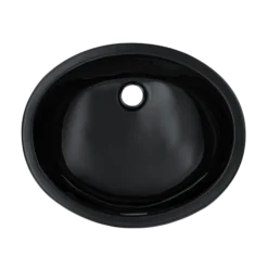 TOTO Rendezvous Oval Undermount Bathroom Sink, Ebony, Vitreous China, LT579#51