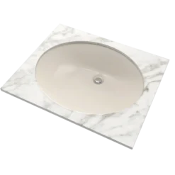 TOTO Rendezvous Oval Undermount Bathroom Sink with CEFIONTECT, Sedona Beige, Vitreous China, LT579G#12