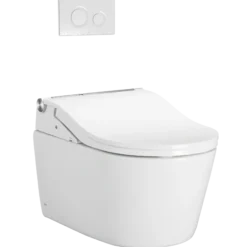 TOTO RW WASHLET+ Ready Electronic Bidet Toilet Seat with Auto Flush Ready Cotton White, Plastic, SW4547AT60#01