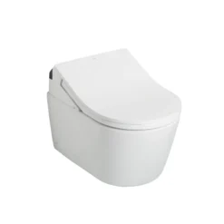 TOTO RX WASHLET+ Ready Electronic Bidet Toilet Seat with Auto Flush Ready Cotton White, Plastic, SW4047AT60#01