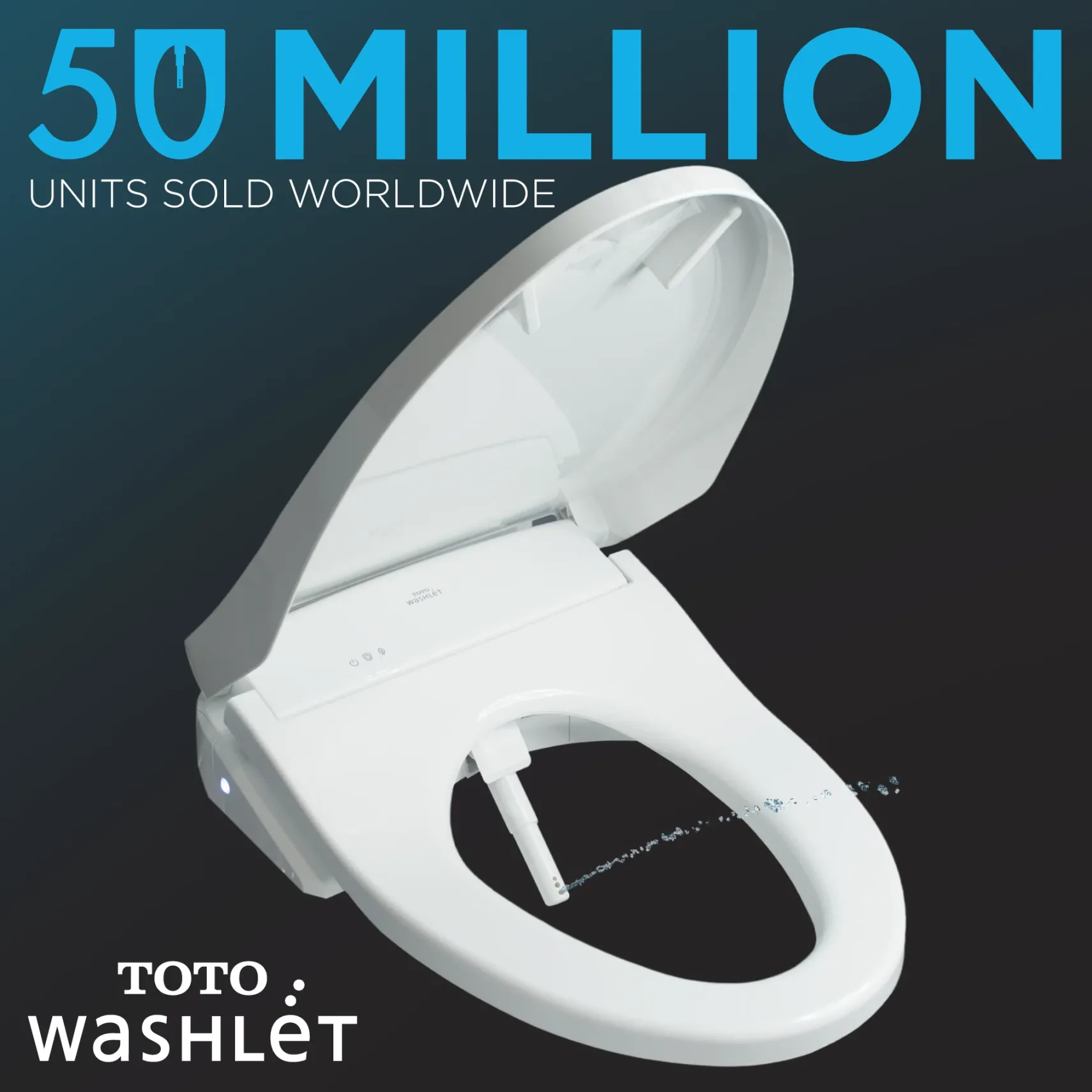 TOTO RX WASHLET+ Ready Electronic Bidet Toilet Seat with Auto Flush Ready Cotton White, Plastic, SW4047AT60#01