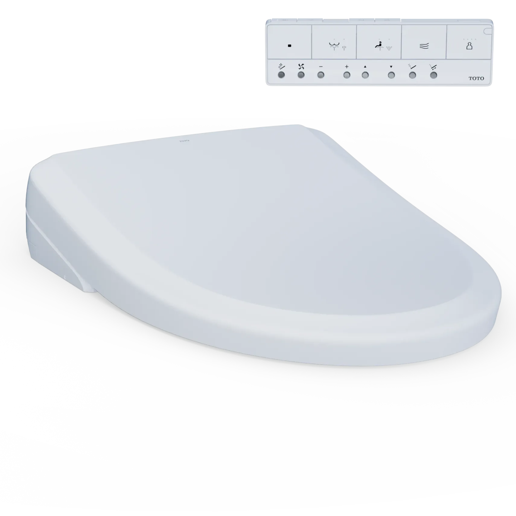 TOTO S7 WASHLET+ Electronic Bidet Toilet Seat with EWATER+ Bowl and Wand Cleaning and Classic Lid, Elongated, Cotton White, Plastic, SW4724AT40#01