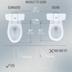 TOTO S7 WASHLET+ Electronic Bidet Toilet Seat with EWATER+ Bowl and Wand Cleaning and Classic Lid, Elongated, Cotton White, Plastic, SW4724AT40#01