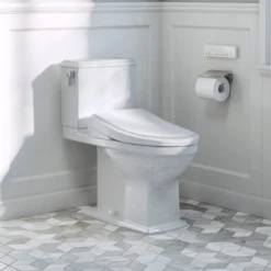 TOTO S7 WASHLET Electronic Bidet Toilet Seat with EWATER+ Bowl and Wand Cleaning, Classic Lid, Elongated, Sedona Beige, Plastic, SW4724#12