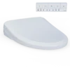 TOTO S7A WASHLET+ Electronic Bidet Toilet Seat, EWATER+ Bowl and Wand Cleaning, Auto Open and Close Classic Lid, Elongated, Cotton White, Plastic, SW4734AT40#01
