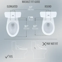TOTO S7A WASHLET+ Electronic Bidet Toilet Seat, EWATER+ Bowl and Wand Cleaning, Auto Open and Close Classic Lid, Elongated, Cotton White, Plastic, SW4734AT40#01