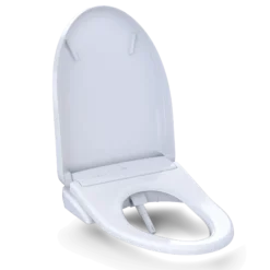 TOTO S7A WASHLET+ Electronic Bidet Toilet Seat, EWATER+ Bowl and Wand Cleaning, Auto Open and Close Classic Lid, Elongated, Cotton White, Plastic, SW4734AT40#01