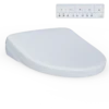 TOTO S7A WASHLET+ Elongated Electronic Bidet Toilet Seat with EWATER+®, Auto Open & Close Lid, Cotton White, SW4736AT40#01