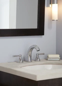 TOTO Silas Two Handle Widespread 1.5 GPM Bathroom Sink Faucet, Polished Chrome, Brass, TL210DD#CP