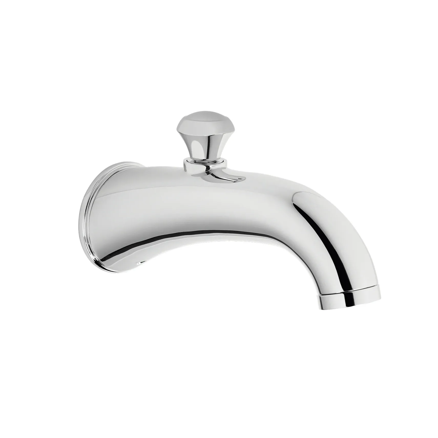 TOTO Silas Wall Tub Spout with Diverter, Polished Chrome, Brass, TS210EV#CP