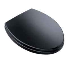 TOTO SoftClose Non Slamming, Slow Close Elongated Toilet Seat and Lid, Ebony, Plastic, SS114#51