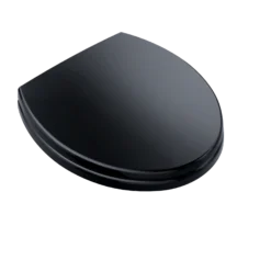 TOTO SoftClose Non Slamming, Slow Close Round Toilet Seat and Lid, Ebony, Plastic, SS113#51