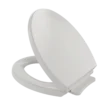 TOTO SoftClose Non Slamming, Slow Close Round Toilet Seat and Lid, Colonial White, Plastic, SS113#11