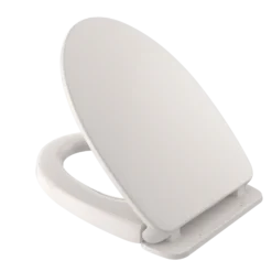 TOTO SoftClose Non Slamming, Slow Close Elongated Toilet Seat and Lid, Colonial White, Plastic, SS124#11