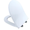 TOTO SoftClose Slim D-Shape Non-Slamming Seat and Lid for RP Wall-Hung Toilet, Cotton White, Urea Resin, SS247R#01