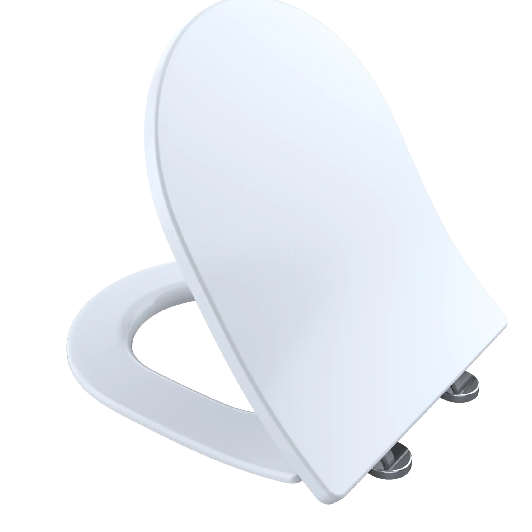 TOTO SoftClose Slim D-Shape Non-Slamming Seat and Lid for RP Wall-Hung Toilet, Cotton White, Urea Resin, SS247R#01