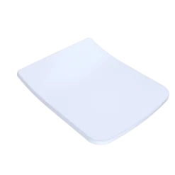 TOTO SoftClose Slim Square Non-Slamming Seat and Lid for SP Wall-Hung Toilet, Cotton White- Urea Resin, SS249R#01