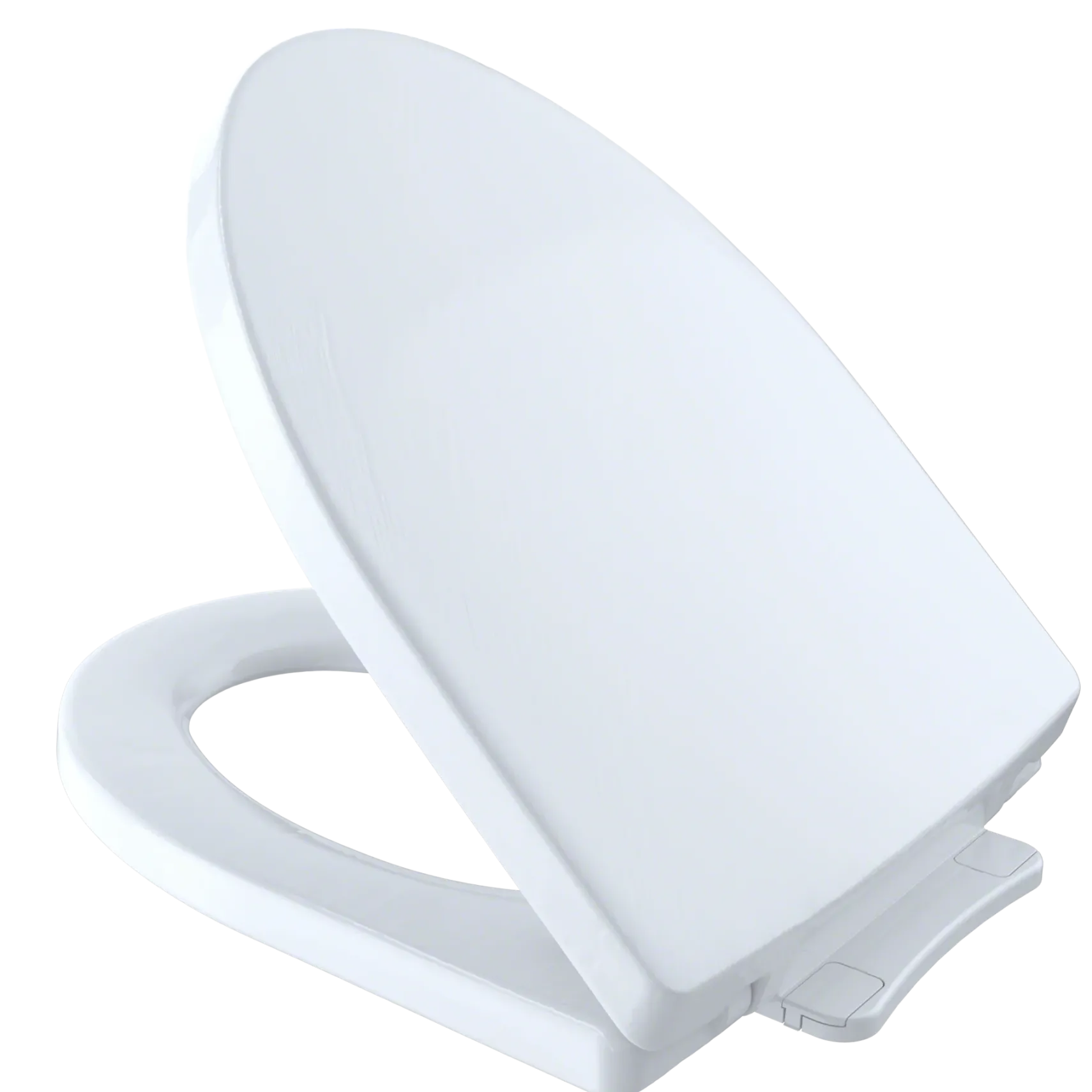 TOTO Soire SoftClose Non Slamming, Slow Close Elongated Toilet Seat and Lid, Cotton White, Plastic, SS214#01
