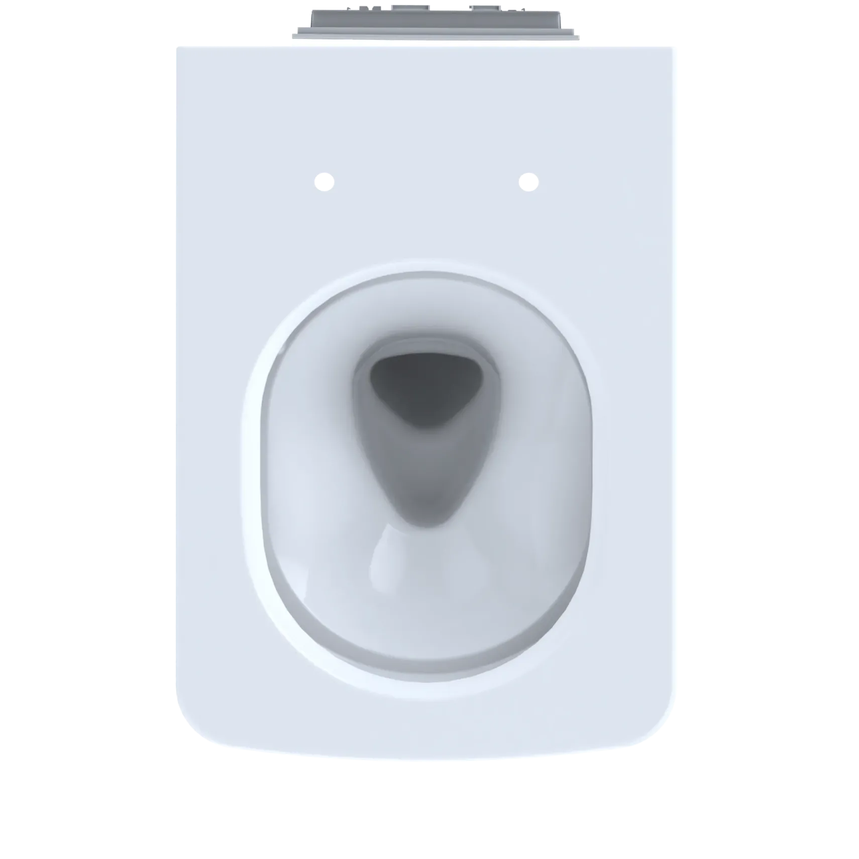 TOTO SP Wall-Hung Contemporary Square-Shape Dual Flush 1.28 and 0.9 GPF Toilet with CEFIONTECT- Vitreous China, Cotton White, CT449CFG#01
